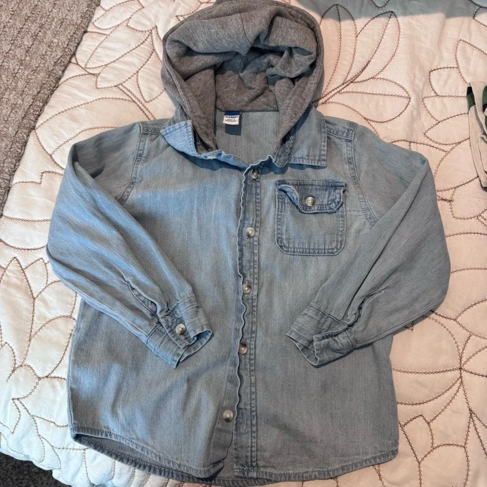 Bundle Denim Blue Kids Button Down Shirt
